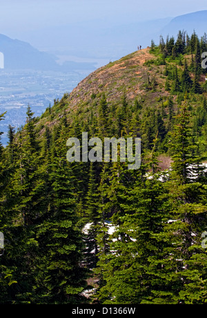 View from top of Elk-Thurston Hike. Stock Photo