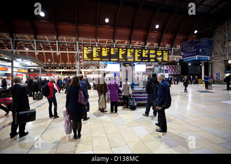 The departure boards at Paddington Railway station in London Stock ...