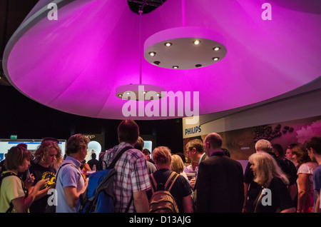 IFA - International Consumer Electronics Fair in Berlin, Germany - Crowd at exhibition stand of Philips Stock Photo