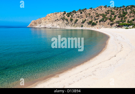 'Pahia ammos' beach at Samothraki island in Greece Stock Photo