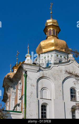 Trinity Gate Church (Holy Gates) of Kiev Pechersk Lavra. It was built in 1106-1108. Stock Photo