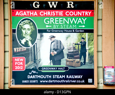 Kingswear Station of the Dartmouth Paignton Steam Railway Stock Photo