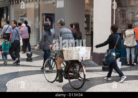 The Portuguese old center in Macau Stock Photo