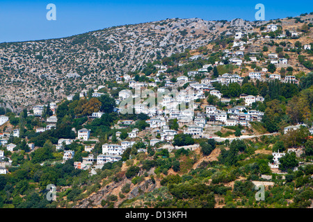 Makrinitsa village at Pelion of Greece near Volos city Stock Photo