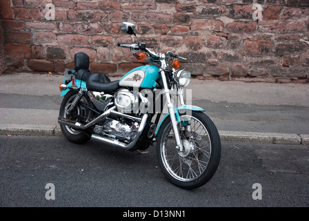 1997 Harley Davidson XL 1200 Sportster Custom Motorcycle Stock Photo