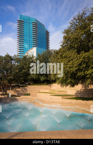 Fort Worth Water Gardens in downtown Fort Worth, Texas Stock Photo