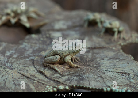 Frog sculpture Stock Photo