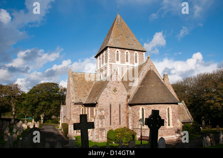 St Anne's Church in Alderney, Channel Islands Stock Photo