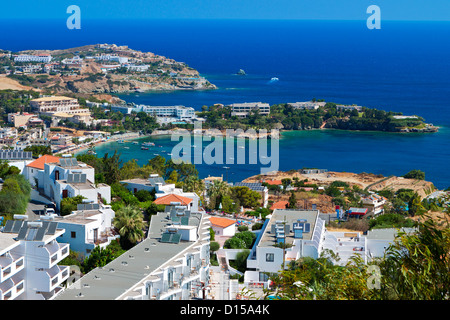 Aghia Pelagia bay at Crete island in Greece Stock Photo