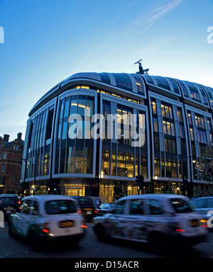 Taxis on Oxford Street, City of Westminster, London, England, United Kingdom Stock Photo