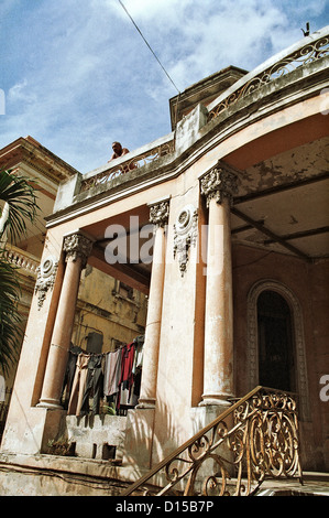 Havana, Cuba, colonial-style mansion in Old Havana Stock Photo