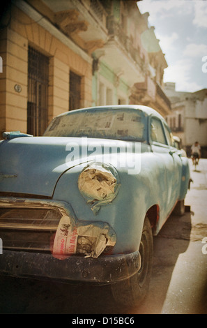 Havana, Cuba, light blue Chevrolet Fleetline, built in 1951 Stock Photo