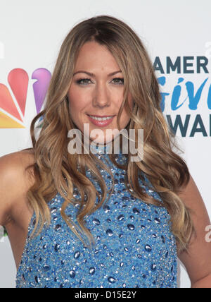 COLBIE CAILLAT THE SECOND ANNUAL AMERICAN GIVING AWARDS PASADENA CALIFORNIA USA 07 December 2012 Stock Photo