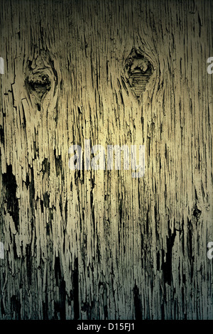 Dark Texture of vintage paint on grungy old wood Stock Photo