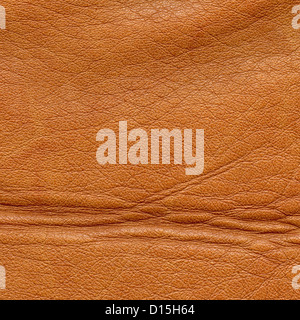 Brown leather texture close up Stock Photo