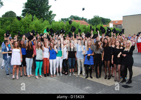 GCSE graduates Stock Photo