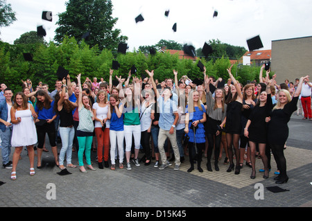 GCSE graduates Stock Photo