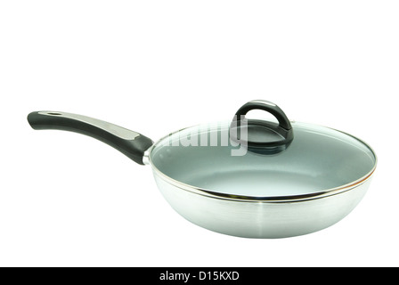 Frying pan isolated over white background Stock Photo
