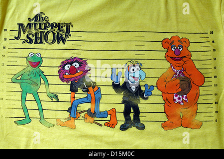 Detail on The Muppet Show t-shirt Stock Photo