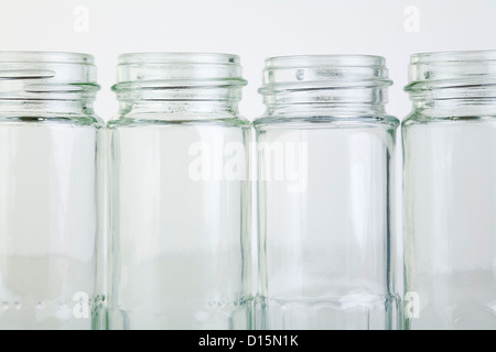 empty spice jars isolated on a white background Stock Photo - Alamy