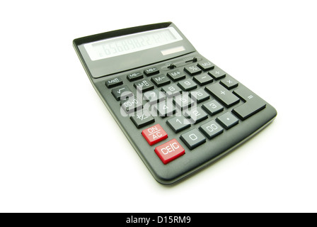 pocket calculator on a white background Stock Photo