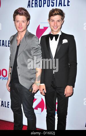 Nash Overstreet, Ryan Follese, Hot Chelle Rae in attendance for Z100's Jingle Ball 2012 Presented by Aeropostale, Madison Square Garden, New York, NY December 7, 2012. Photo By: Gregorio T. Binuya/Everett Collection Stock Photo