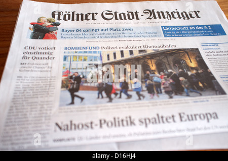 Kolner Stadt-Anzeiger newspaper Stock Photo