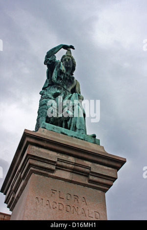 Statue of Flora MacDonald at the grounds of Inverness Castle in Scotland Stock Photo