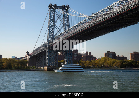 Williamsburg Bridge in New York and The Uptown Stock Photo