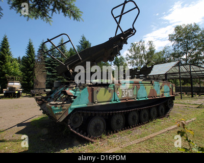 2K12 Kub. Photographed in Poland at the Open Air Exhibition of the Armament of the Polish Armed Forces - a branch of Muzeum Kark Stock Photo