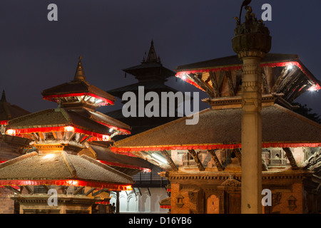Unesco Durbar square in the center of Kathmandu, Nepal Stock Photo