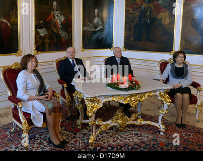 Livia Klausova (right), wife of Czech President Vaclav Klaus and ... picture