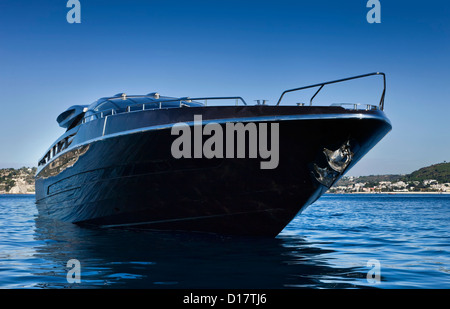 Italy, Baia (Naples), Baia 100 luxury yacht (boatyard: Cantieri di Baia) Stock Photo