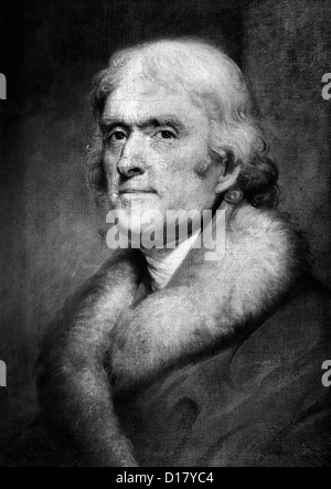 Thomas Jefferson by Rembrandt Peale Stock Photo