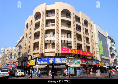 Dubai UAE,United Arab Emirates,Deira,Murshid Bazar,bazaar,shopping shopper shoppers shop shops market markets marketplace buying selling,retail store Stock Photo