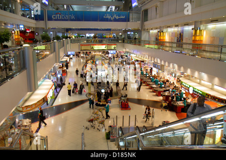 Dubai UAE,United Arab Emirates,Dubai International Airport,gate,Sheikh Rashid Terminal,shopping shopper shoppers shop shops market markets marketplace Stock Photo