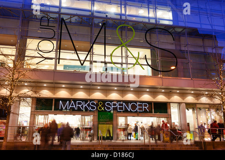 Flagship Marks and Spencer store in Manchester City Centre Stock Photo