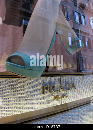 prada shop window on via condotti street in rome italy Stock Photo - Alamy