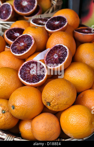 Italy, Sicily, sicilian oranges for sale Stock Photo