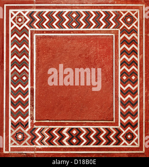 Frame in the Indian style from natural stone. 18th Century Stock Photo