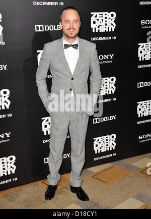Aaron Paul at arrivals for ZERO DARK THIRTY Premiere, The Dolby Theatre, Los Angeles, CA December 10, 2012. Photo By: Dee Cercone/Everett Collection Stock Photo