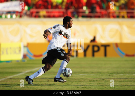 SUEZ, EGYPT - SEPTEMBER 29:  Richard Sukuta-Pasu of Germany in action during the 2009 FIFA U-20 World Cup Group C match against South Korea at Mubarak Stadium on September 29, 2009 in Suez, Egypt. Editorial use only. Commercial use prohibited. (Photograph by Jonathan Paul Larsen / Diadem Images) Stock Photo