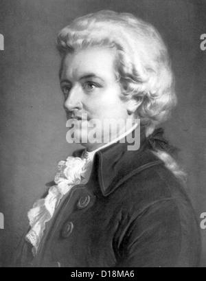 Mozart, Composer Wolfgang Amadeus Mozart Stock Photo