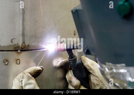 Welding man Stock Photo
