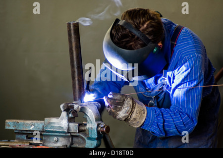 Welding man Stock Photo