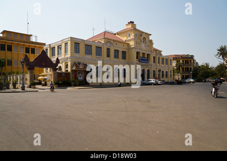 The Main Post Office in the French Quarter in Phnom Penh, Cambodia Stock Photo