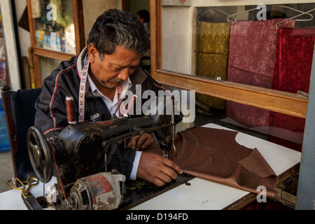 A tailor, Kathmandu, Nepal Stock Photo