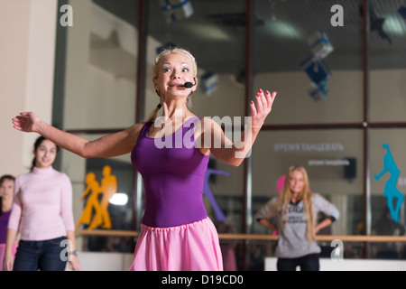 dance dancer dancing competition local club health wellness fitness gym studio Stock Photo