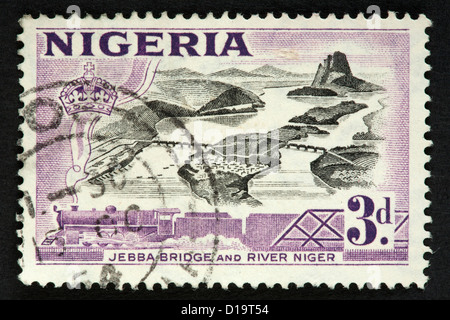 Nigerian postage stamp Stock Photo