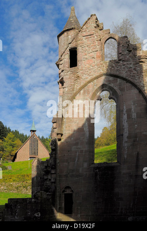 Black Forest at All Saints in the fall, colorful autumn forest, monastery ruins, church, chapel, Schwarzwald bei Allerheiligen Stock Photo